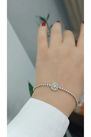 Su Yolu Çelik Kararma Yapmaz Şık Zarif Kadın Bileklik