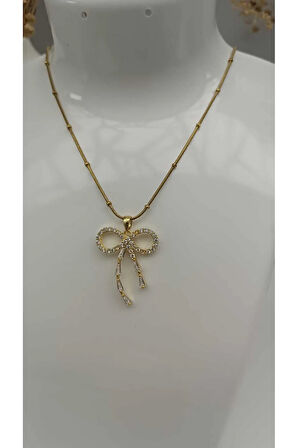 1.Sınıf Çelik Kararma Yapmaz Zirkon Taşlı Sonsuzluk Kolyesi