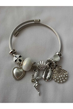 1.Sınıf Çelik  Kararma Yapmaz Charm Bileklik