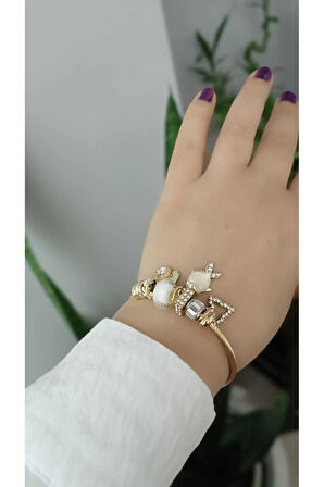 1.Sınıf Çelik  Kararma Yapmaz Charm Bileklik