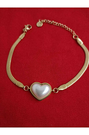 1.Sınıf Çelik Kararma Yapmaz İnci Taşlı Bileklik (Fiyata Kolye Dahil Değildir.)