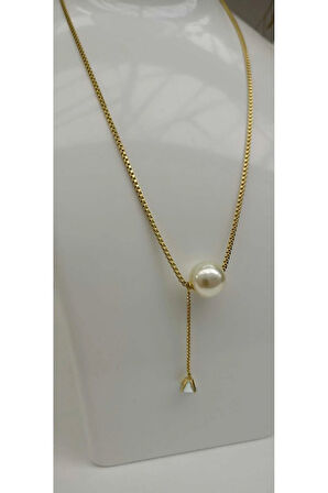 İncili Şık Kararma Yapmaz Kadın Kolye