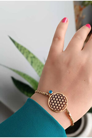 Yaşam Çiçeği Kararma Ypmaz 1.Sınıf Kadın Çelik Bileklik