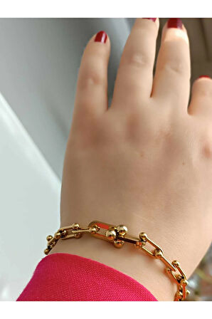 Tiffanny Göbekli  Kararma Yapmaz 1.Sınıf Çelik Kadın Kolye