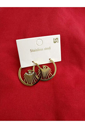 1.Sınıf Çelik Kararma Yapmaz Göz Modeli Küpe