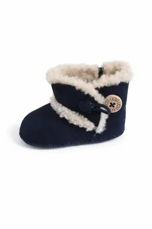 UGG BABY INFANT  LEMMY  2 YÜN ASTARLI BOTLAR Lacivert Süet 20-21 Numara (18-20 Ay)