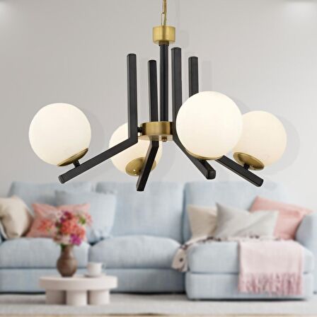 Morgan 4 Lü Eskitme Modern Yatak Odası Mutfak Oturma Odası Salon Avize 