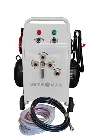 Beyaz 24 Litre Çift Yönlü 2 Hp Havalı Petek Temizleme ve Kanal Açma Makinesi