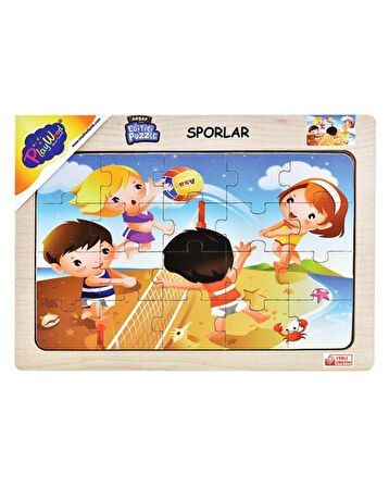 Play Wood ONY88 3+ Yaş Büyük Boy Puzzle 20 Parça