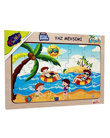 Play Wood ONY119 3+ Yaş Büyük Boy Puzzle 20 Parça