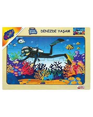 Play Wood ONY188 3+ Yaş Büyük Boy Puzzle 20 Parça