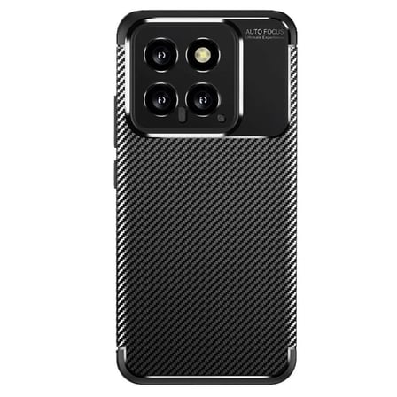 Xiaomi Mi 14T Kılıf Auto Focus Karbon Kapak - Siyah