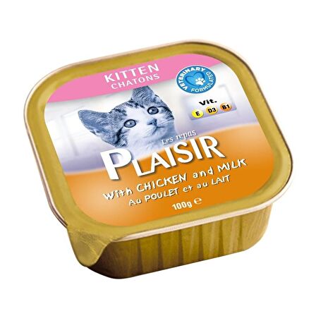 PLAISIR Pate Ezme Yavru Kedi Konservesi 100 Gr