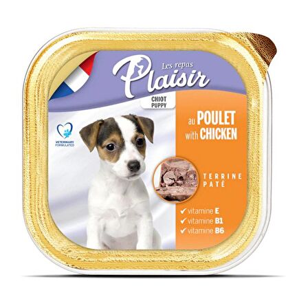 Plaisir Tahılsız Puppy Tavuklu Ezme Yavru Köpek Konservesi 150 Gr