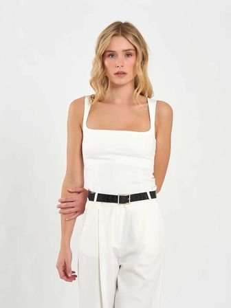 Lefon Kadın Kare Yaka Askılı Bluz 071857