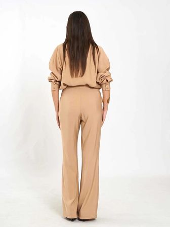 Lefon Kadın Düz Kemer Pantolon 031651