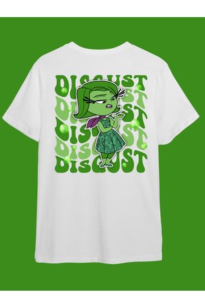 Ters Yüz Karakterler Ön Arka Baskı  Unisex T-shirt