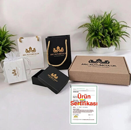 Yay Burçları İçin Zincirli Kelebek Motifli 14 Ayar Altın Plakalı Hediye Bileklik-343burç-siyahtaş
