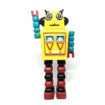 İpek Yıldızı® Decotown Nostaljik Sevimli Uzaylı Robot Şeklinde Figür Biblo