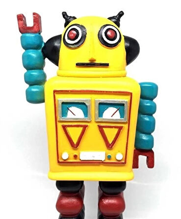 İpek Yıldızı® Decotown Nostaljik Sevimli Uzaylı Robot Şeklinde Figür Biblo