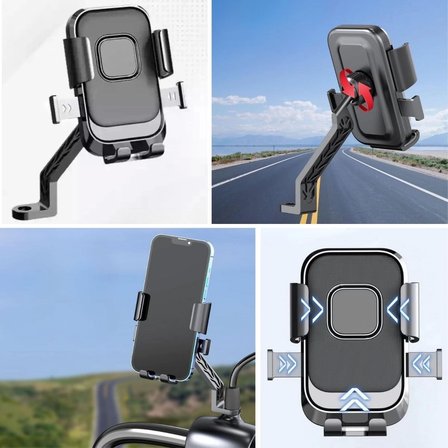 Motor,motosiklet,bisiklet ,scooter İçin 360 Derece Dönebilen Dikiz Aynası Versiyonu Telefon Tutucu Aparat (  )