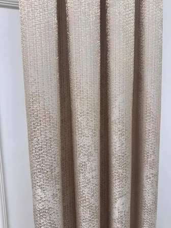 NİVEMESHOME  ÇAĞLA V-5201 KREM  1/3 PİLELİ FON PERDE