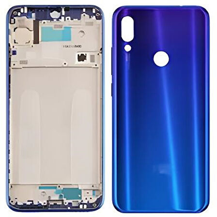 Xiaomi Redmi NOTE 7 FULL Kasa Arka Kapak Takım MAVİ