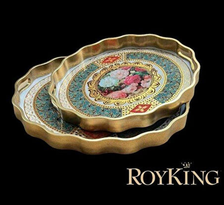 Royking 2 Li Oval Tepsi 44x36-38x31 cm FX 058