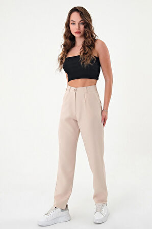 Kadın Taş Dar Kesim Kumaş Pantolon