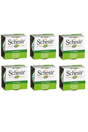 Schesir Tavuk Fileto Kedi Konservesi 85 Gr. X 6 Adet