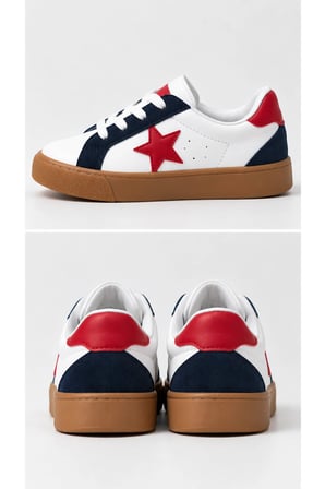 Çocuk Esnek Sneaker Kırmızı/Beyaz