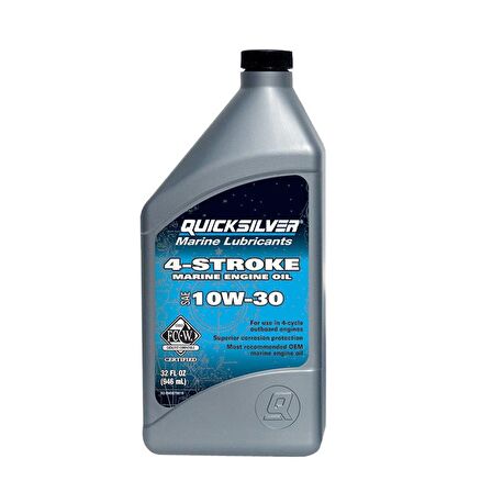 Quicksilver 4 Zamanlı Deniz Motor Yağı 10W-30 (1L)