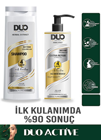2Li Bakım Set Bıttım Yağı, Hyaluronic Acid  Şampuan + Saç Banım Maskesi