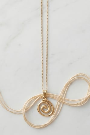 Gold Döngü Kolye 45cm
