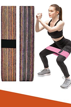 Dokuma Ethnic Band Squat Band Direnç Egzersiz Lastiği Kalça Fitness Pilates Dokuma Jimnastik Bandı