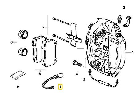 BMW E38 TEXTAR ÖN FREN BALATA SENSÖRÜ 34351182064