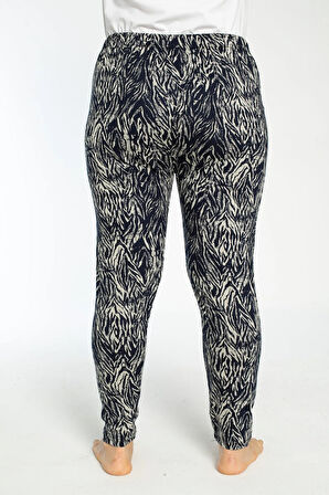 Büyük Beden Cepli Viskon Yazlık Kadın Pijama Altı Tek Alt y15