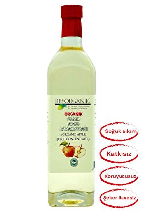 ORGANİK Elma Suyu Konsantresi 1300gr (Pestisit Analizli)