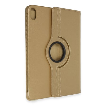 Apple iPad 2025 10.9 10.Nesil (A16) Kılıf 360 Tablet Deri Kılıf - Gold