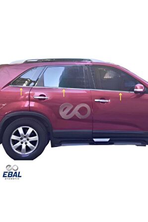Kia Sorento Krom Cam Çıtası 6 prç. 2010 ve üzeri Paslanmaz Çelik