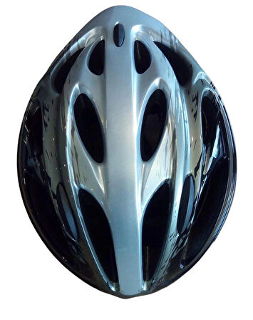 HELMET SPORT SAFETY KASK BİSİKLET KAYKAY PATEN İÇİN 54-60 CM SİYAH SILVER BH17-6