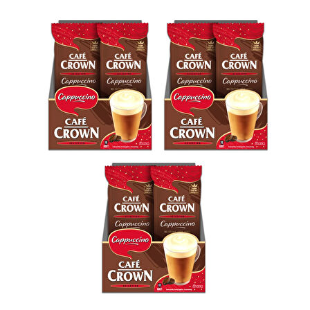 Cafe Crown Cappuccino 14 gr 10 lu x 3 Kutu 