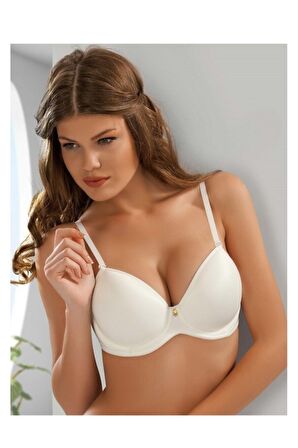 Kadın Beyaz Diana Desteksiz Dolgusuz Soft Cup Sütyen 9700