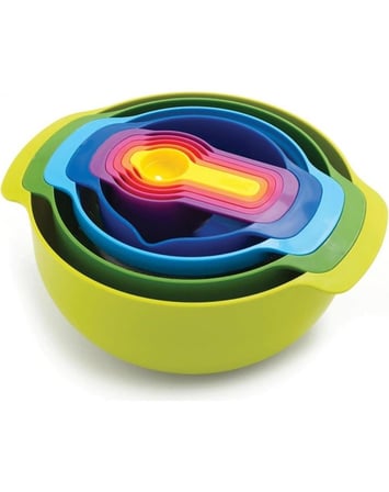  Joseph Joseph Nest 9 Plus Karıştırma Kase Seti - Çok Renkli