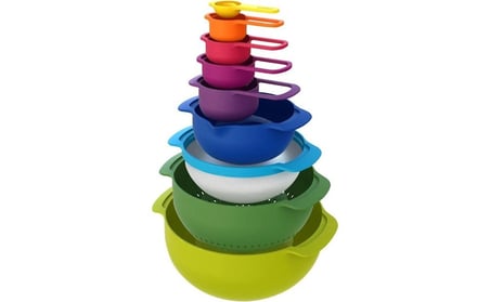  Joseph Joseph Nest 9 Plus Karıştırma Kase Seti - Çok Renkli