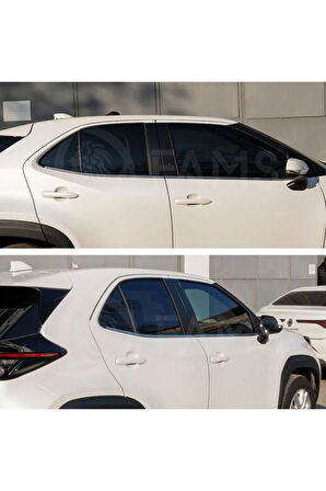 Toyota Yaris Cross Uyumlu 2022 üzeri Cam Çıtası 4 Parça Paslanmaz Çelik