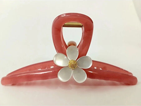 Claire's Çiçekli Mandal Toka (pembe)