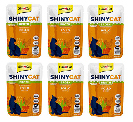 Gimcat Shinycat Pouch Tavuklu Kedi Yaş Mama 70 Gr. X 6 Adet