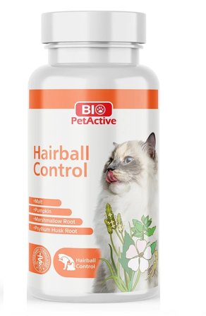 Bio PetActive Hairball Control Tablet Kediler için Tüy Yumağı Önleyici Tablet 90 Lı 45 Gr.