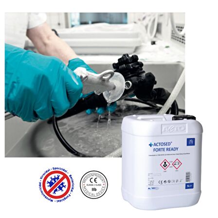 ACTOSED® FORTE READY 5 L Endoskoplar ve Tıbbi Aletler için Kullanıma Hazır Yüksek Düzey Dezenfektan